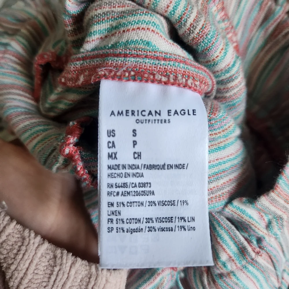 American Eagle High Waisted Paperbag Soft Shorts Small